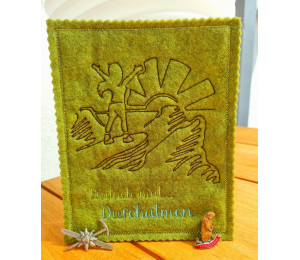 Stickserie - Hiking Wandern Line Art